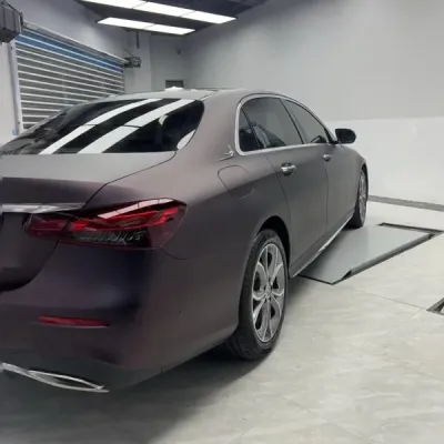   Ravoony Plus Ultra Matte Black Purple Car Vinyl Wrap review florian comite 01