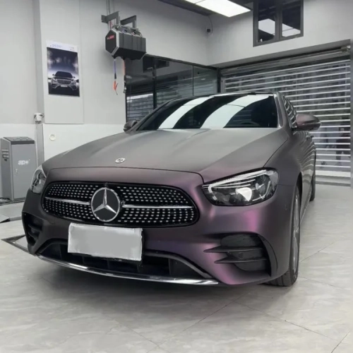   Ravoony Plus Ultra Matte Black Purple Car Vinyl Wrap review 