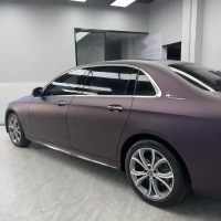   Ravoony Plus Ultra Matte Black Purple Car Vinyl Wrap review 2