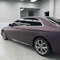  Ravoony Plus Ultra Matte Black Purple Car Vinyl Wrap review 2