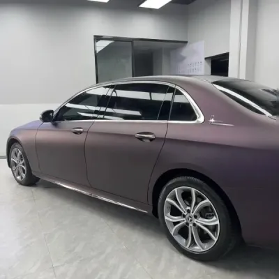   Ravoony Plus Ultra Matte Black Purple Car Vinyl Wrap review florian comite 02