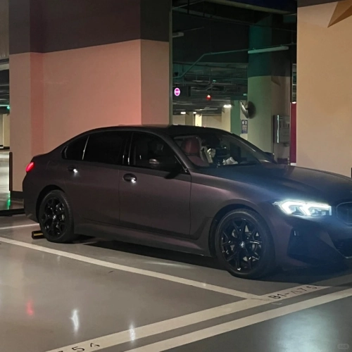   Ravoony Plus Ultra Matte Black Purple Car Vinyl Wrap review 