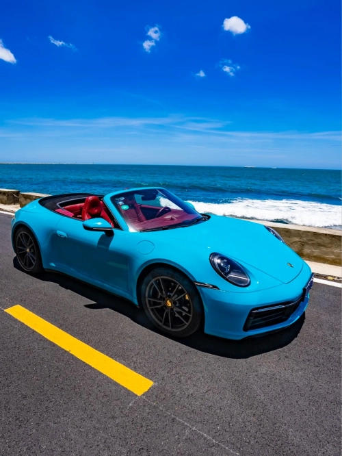 Ravoony Plus PET Glossy Miami Blue Vinyl Wrap review 