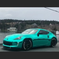 Ravoony Plus Glossy Chrome Mint Green Car Vinyl Wrap review 0