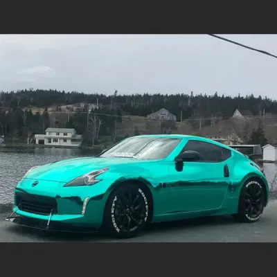 Ravoony Plus Glossy Chrome Mint Green Car Vinyl Wrap review Diego Echeverría López 00