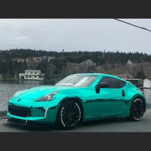 Ravoony Plus Glossy Chrome Mint Green Car Vinyl Wrap review 
