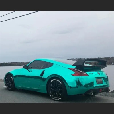 Ravoony Plus Glossy Chrome Mint Green Car Vinyl Wrap review Diego Echeverría López 01