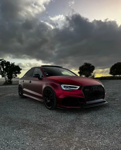 Ravoony Plus Matte Chrome Romanee Red Vinyl Car Wrap review Stephen Cabico 00