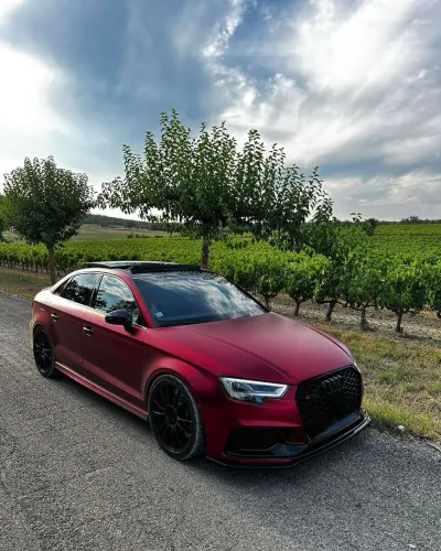 Ravoony Plus Matte Chrome Romanee Red Vinyl Car Wrap review Stephen Cabico 01