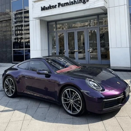 Ravoony Plus PET Gloss Midnight Purple Car Vinyl Wrap review 