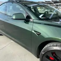 Ravoony Plus Gloss Paint Metal Midnight Green Car Wrap review 3