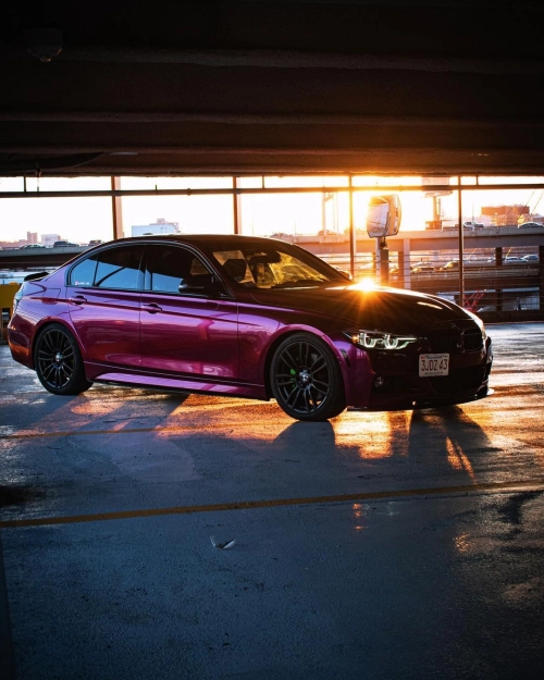 Ravoony Plus PET Gloss Glaze Pagoda Red Car Vinyl Wrap review 