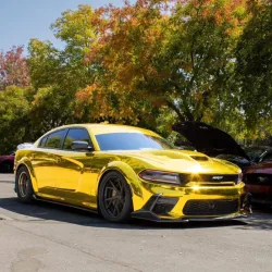 Ravoony Plus Yellow Gold Chrome Vinyl Car Wrap review Shana Shubin 03