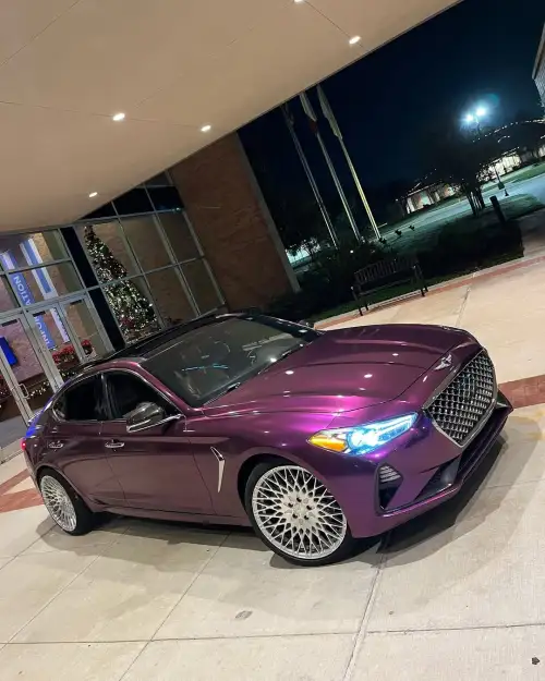   Ravoony Plus Ultra Gloss Metal Paint Grape Purple Vinyl Wrap review 