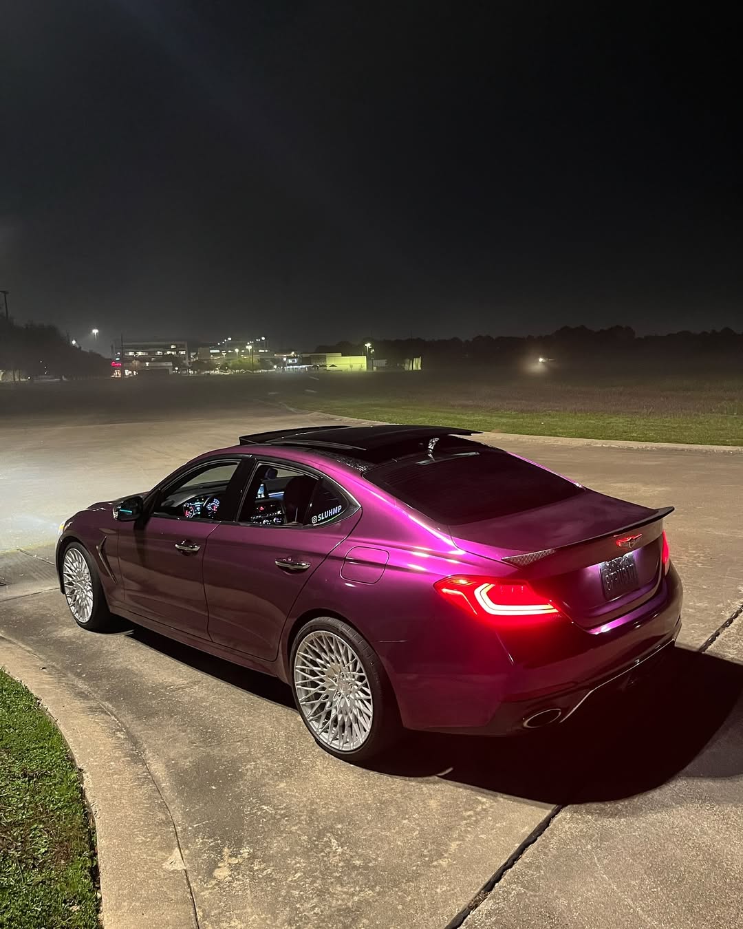   Ravoony Plus Ultra Gloss Metal Paint Grape Purple Vinyl Wrap review Davion 02