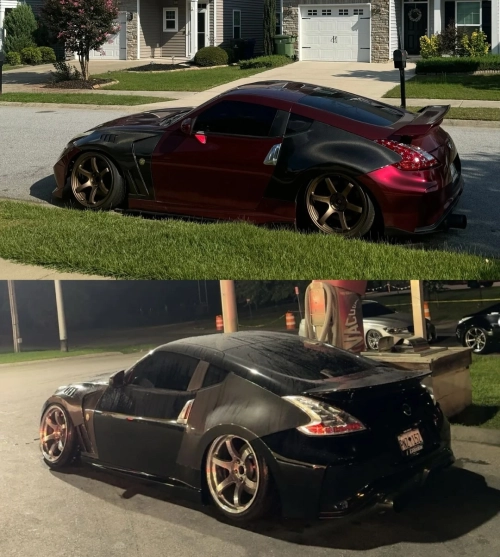 Ravoony Plus PET Liquid Metallic Dragon Blood Red Vinyl Car Wrap review 