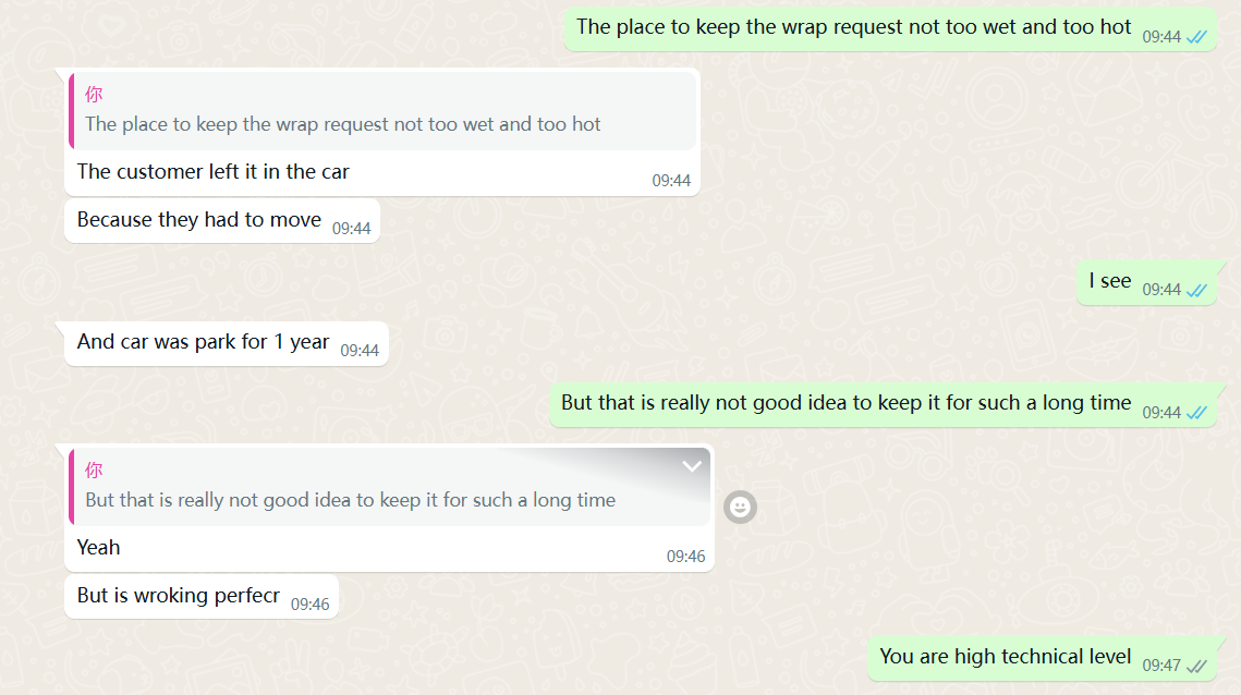 Ravoony Plus Glossy Metallic Mamba Green Car Vinyl Wrap review Ravoony Customer 01