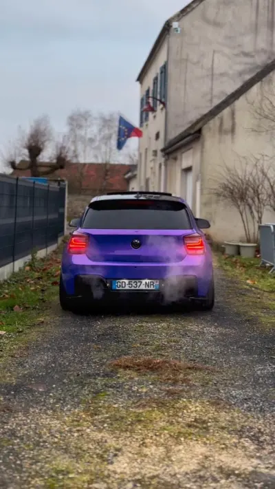 Ravoony Plus PET Glossy Explosion Purple Car Vinyl Wrap review Lucas Esteves 03