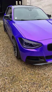 Ravoony Plus Glossy Explosion Purple Car Vinyl Wrap review 7