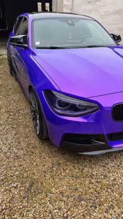 Ravoony Plus PET Glossy Explosion Purple Car Vinyl Wrap review Lucas Esteves 08