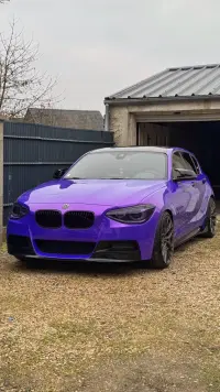 Ravoony Plus Glossy Explosion Purple Car Vinyl Wrap review 2