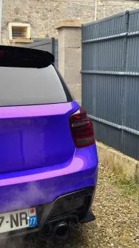 Ravoony Plus Glossy Explosion Purple Car Vinyl Wrap review 8
