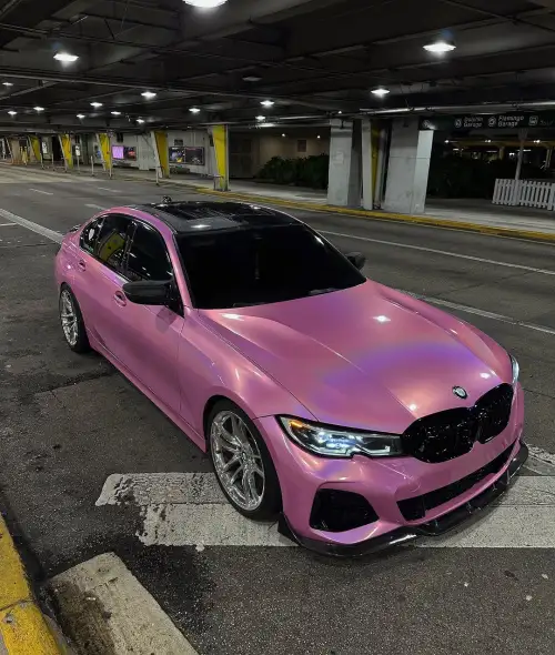 Ravoony Plus Glossy Laser Pink Car Vinyl Wrap review 