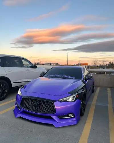 Ravoony Plus PET Glossy Explosion Purple Car Vinyl Wrap review  gmzvr