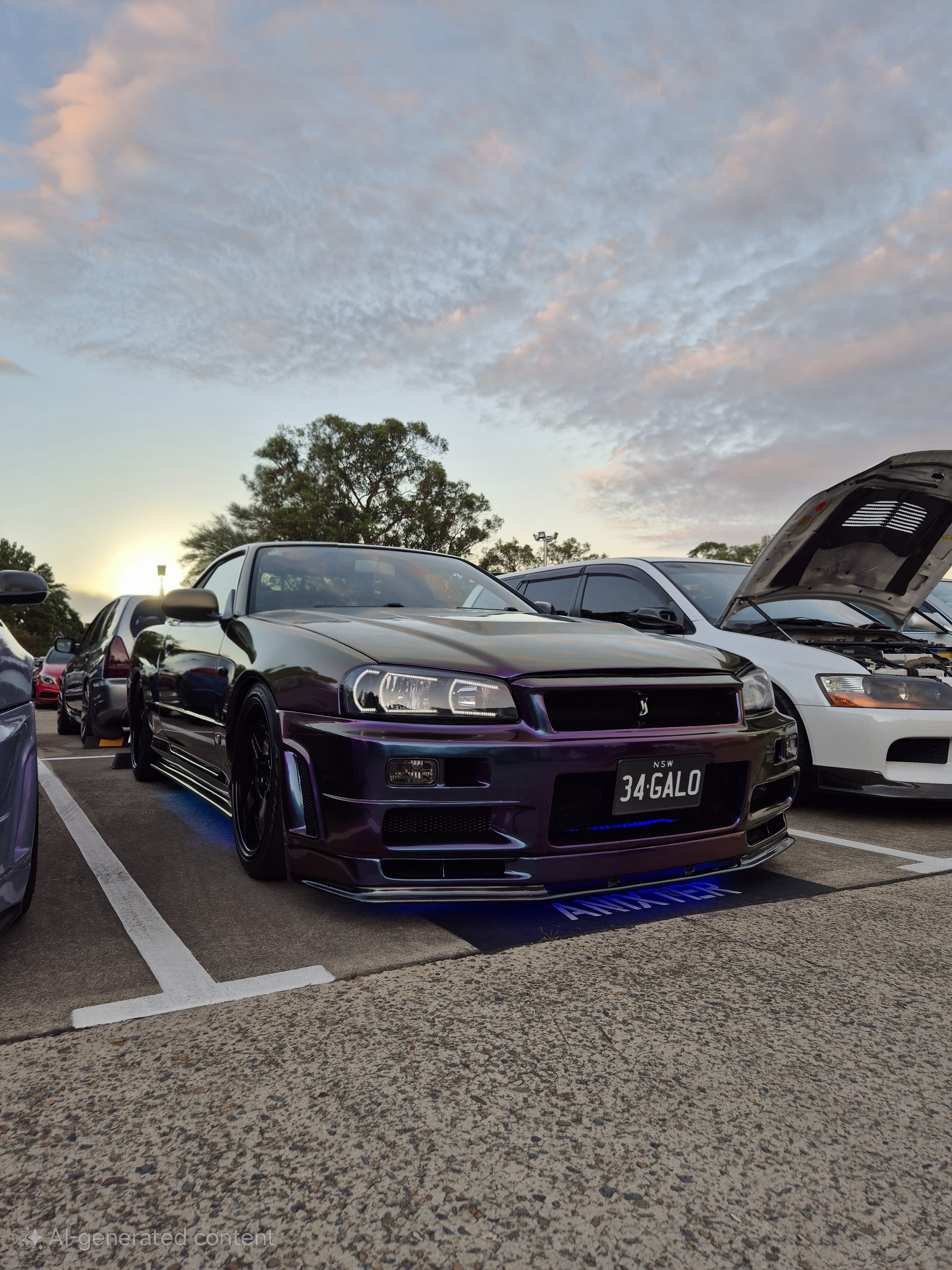 Ravoony Plus Gloss Flowing Phantom Purple Chameleon Wrap review Wasser 03