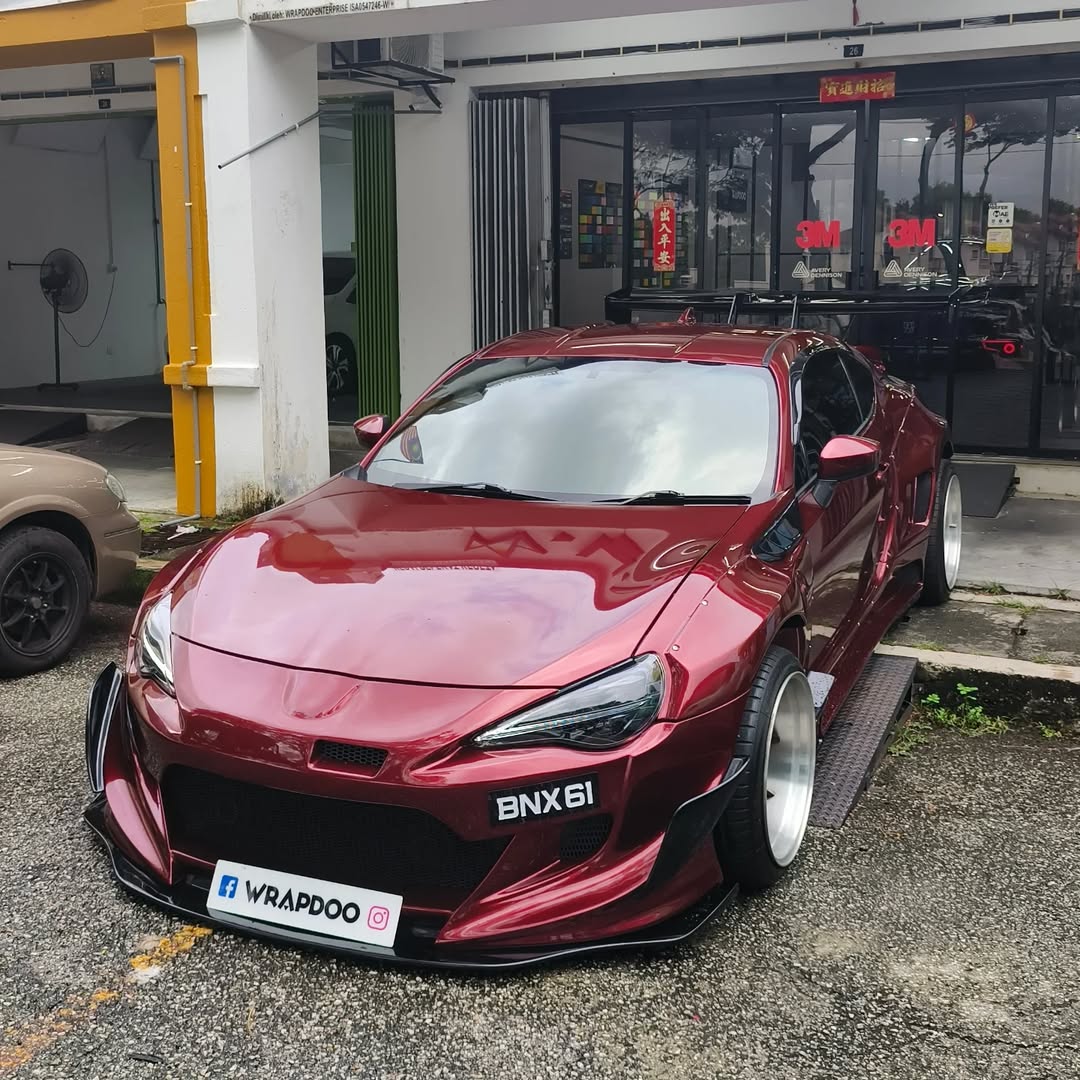Ravoony Plus Liquid Metallic Dragon Blood Red Vinyl Car Wrap review wrapdoo 00