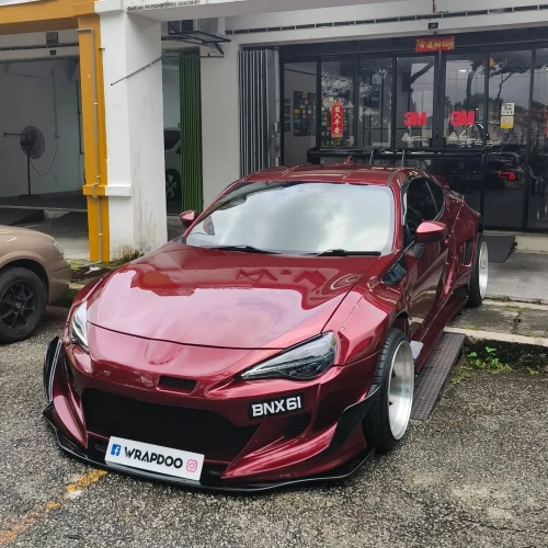 Ravoony Plus PET Liquid Metallic Dragon Blood Red Vinyl Car Wrap review 