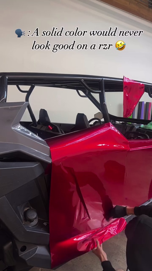   Ravoony Plus Gloss Liquid Ruby Red Vinyl Car Wrap review 