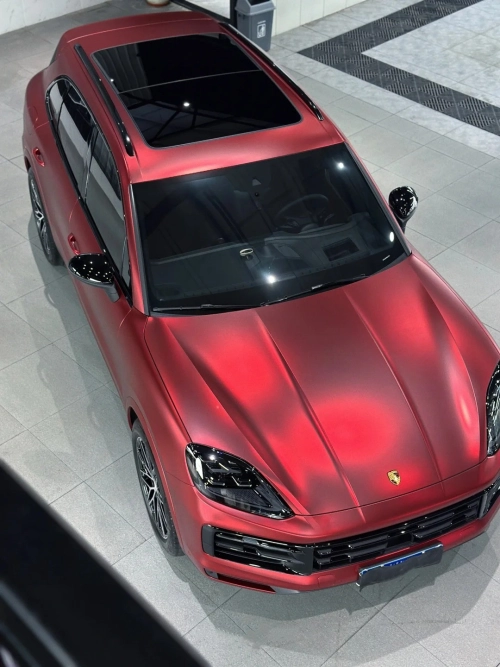 Ravoony Plus PET Matte Chrome Romanee Red Vinyl Car Wrap review 