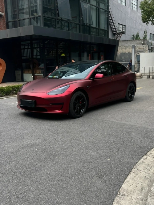 Ravoony Plus PET Matte Chrome Romanee Red Vinyl Car Wrap review 