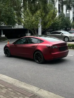 Ravoony Plus Matte Chrome Romanee Red Vinyl Car Wrap review Jeremy Waschell 02