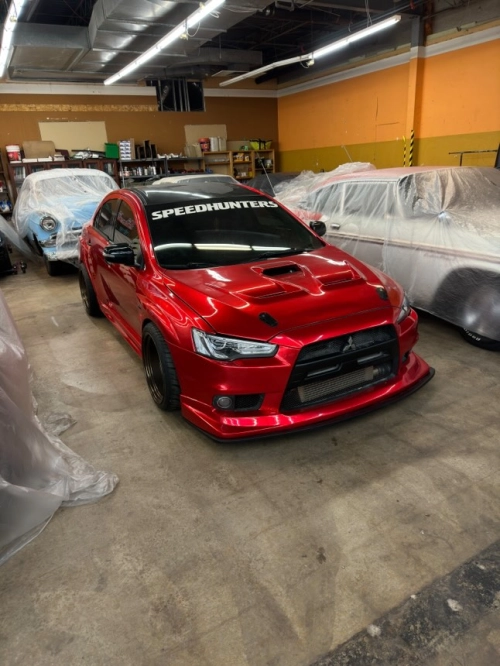 Ravoony Plus Gloss Metallic Vampire Red Vinyl Car Wrap review 