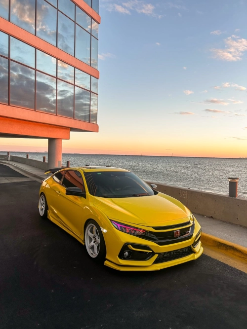 Ravoony Plus PET Crystal Maize Yellow Car Vinyl Wrap review 