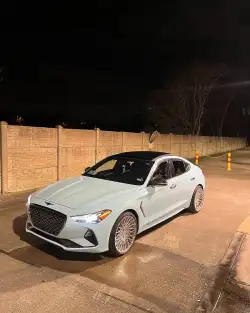 Ravoony Plus Glossy Crystal Glacier Blue Car Wrap review Davion 01