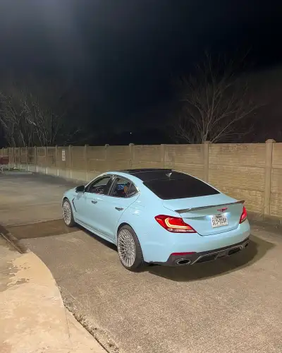 Ravoony Plus Glossy Crystal Glacier Blue Car Wrap review Davion 01