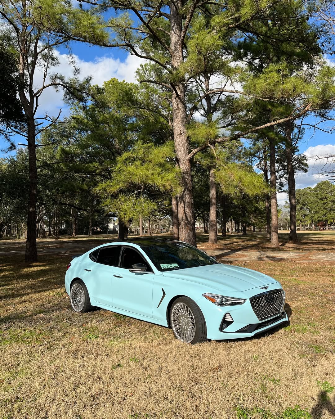 Ravoony Plus Glossy Crystal Glacier Blue Car Wrap review Davion 03