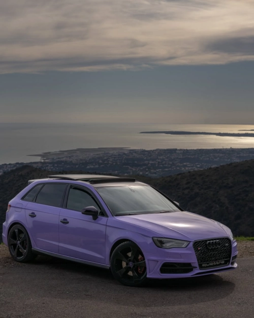 Ravoony Plus PET Glossy Lavender Purple Car Wrap review 