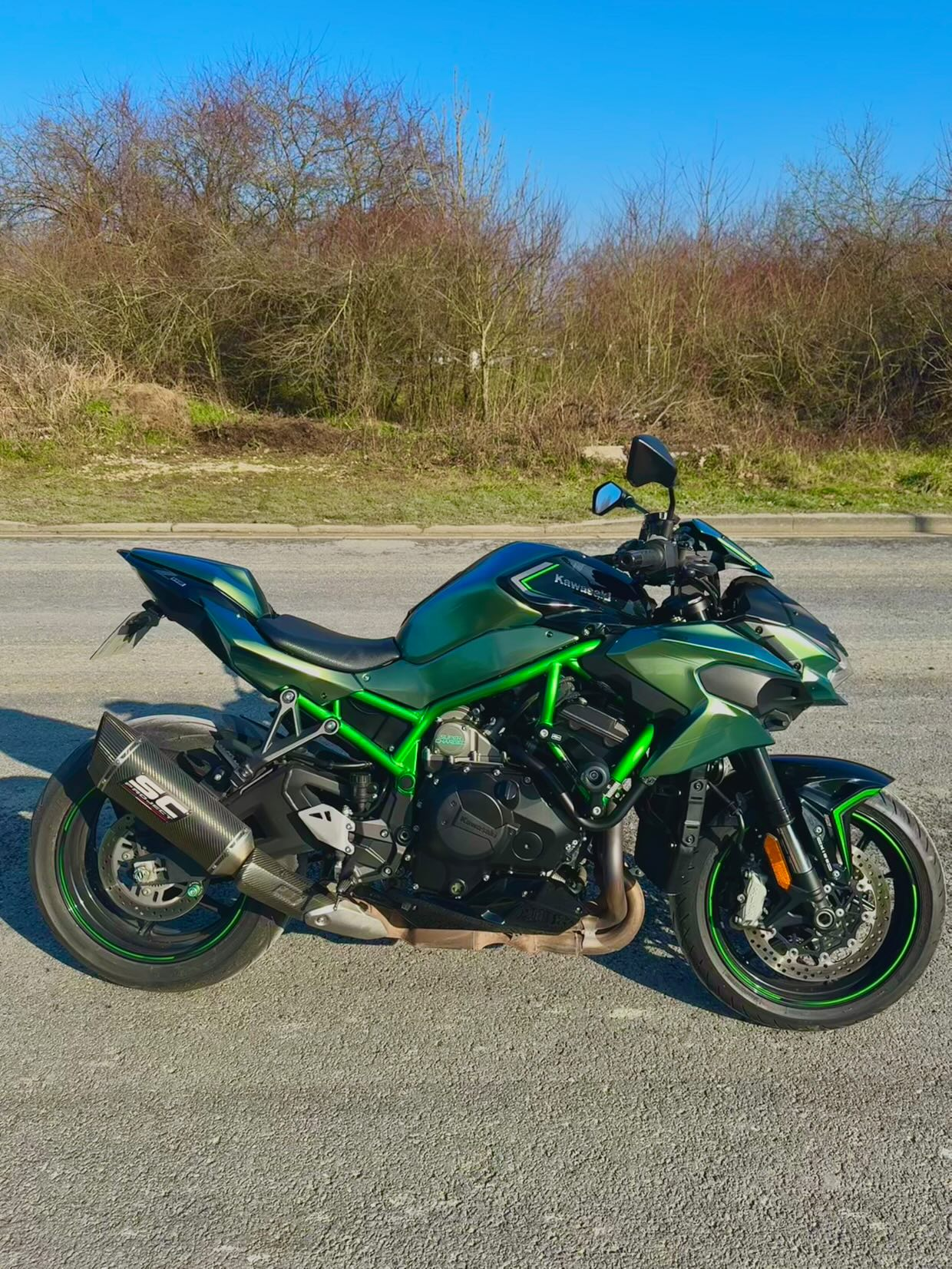 Ravoony Plus Glossy Chameleon Spring Green Car Wrap review max 04