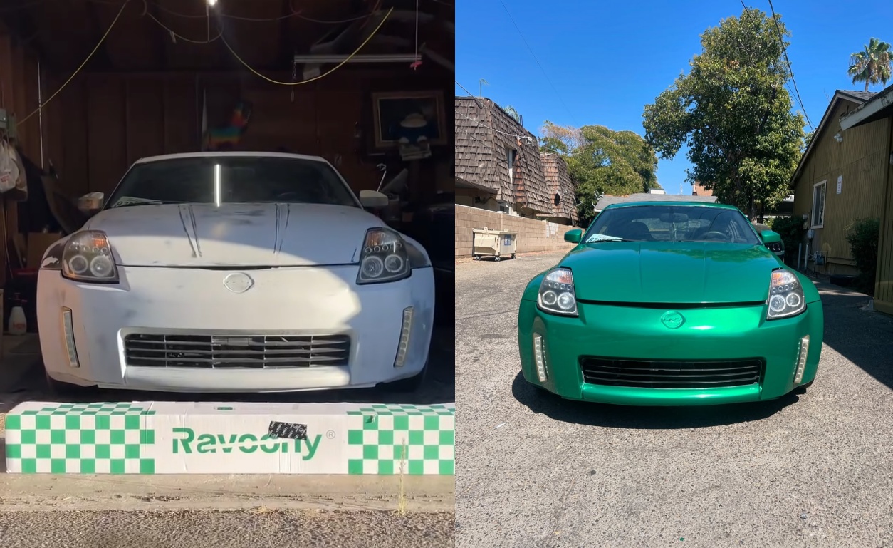 Ravoony Plus Gloss Paint Metallic Isle Of Man Green Car Vinyl Wrap review Jackie Théo 01