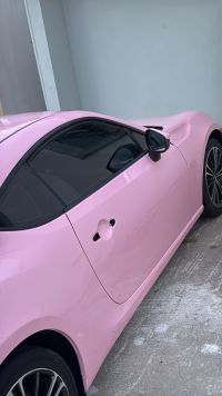 Ravoony Plus PET Gloss Crystal Peach Pink Car Vinyl Wrap review 0
