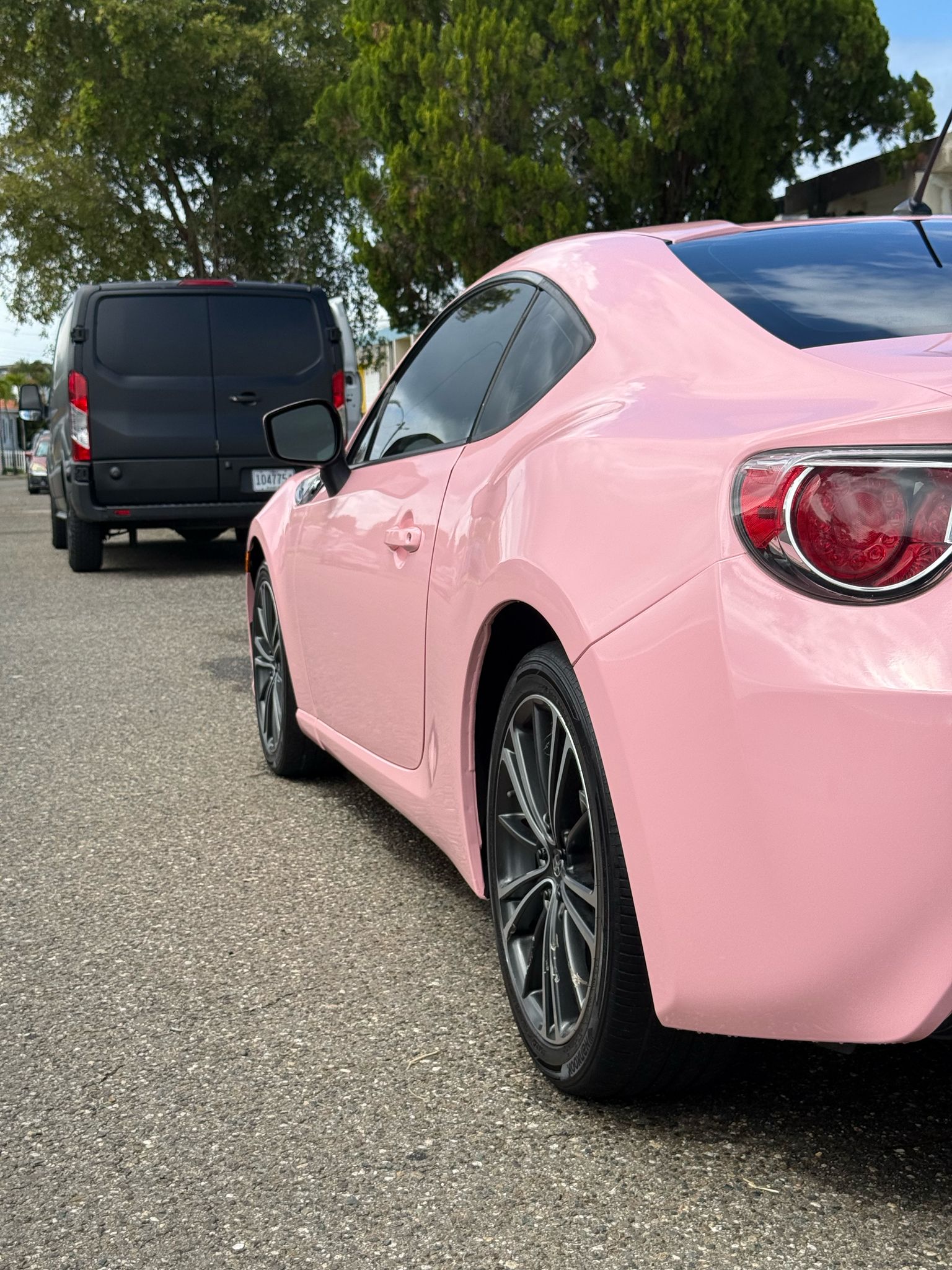 Ravoony Plus PET Gloss Crystal Peach Pink Car Vinyl Wrap review Aaron 03