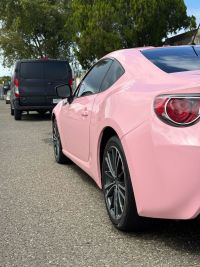 Ravoony Plus PET Gloss Crystal Peach Pink Car Vinyl Wrap review 3