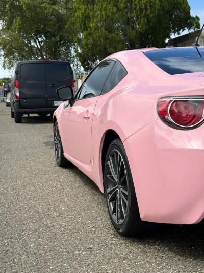 Ravoony Plus Gloss Crystal Peach Pink Car Vinyl Wrap review Aaron 03