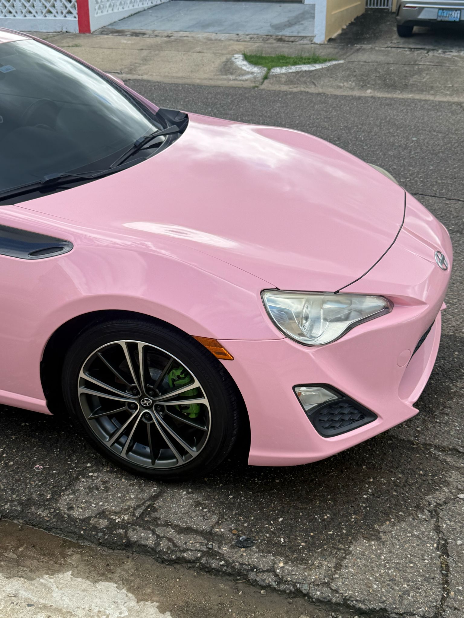 Ravoony Plus PET Gloss Crystal Peach Pink Car Vinyl Wrap review Aaron 02