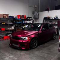 Ravoony Plus Matte Chrome Romanee Red Vinyl Car Wrap review 1