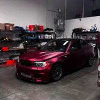 Ravoony Plus Matte Chrome Romanee Red Vinyl Car Wrap review 1